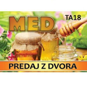 Tabuľa na predaj medu, veľkosť M – vzor TA18 Obalový materiál Obalový materiál