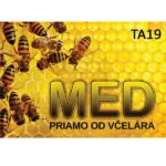 Tabuľa na predaj medu, veľkosť L – vzor TA12 Obalový materiál Obalový materiál