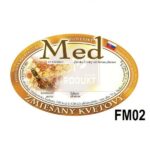 Samolepiace etikety oválne, 100 ks – vzor FM05 Etikety Etikety
