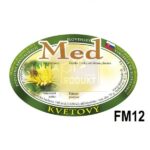 Samolepiace etikety oválne, 100 ks – vzor FM11 Etikety Etikety