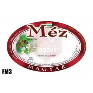 Samolepiace etikety oválne maďarské, 100 ks – vzor FM03 Etikety Maďarské Etikety Maďarské