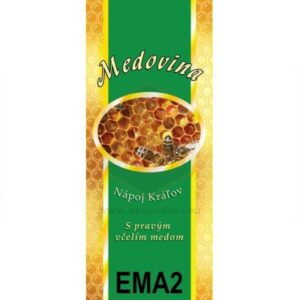 Samolepiace etikety vysoké, 100 ks – vzor EMA2 Etikety Etikety