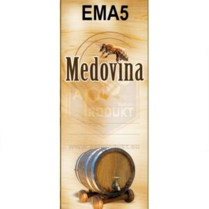 Samolepiace etikety vysoké, 100 ks – vzor EMA5 Etikety Etikety