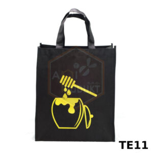 Skladacia taška ekologická s potlačou, čierna Dekoračné tašky Dekoračné tašky