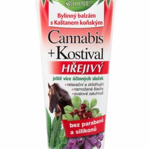 Balzam s pagaštanom konským a CANNABIS + KOSTIHOJ,hrejivý 200ml Kozmetika z prírody Kozmetika z prírody