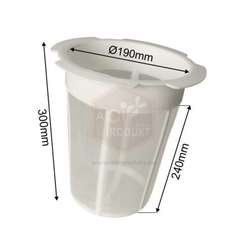 Cedník cylindrický plastový fi19 cm Filtrácia Filtrácia