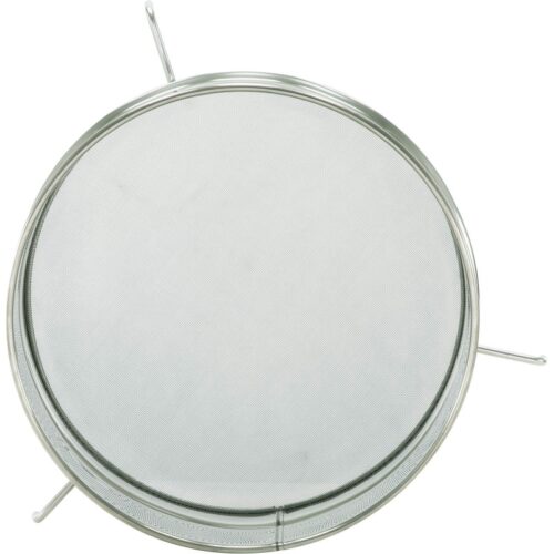 Cedník nerezový fi320 mm pre stáčacie nádoby 50-100kg, jednoduché s úchytmi Medobranie Medobranie
