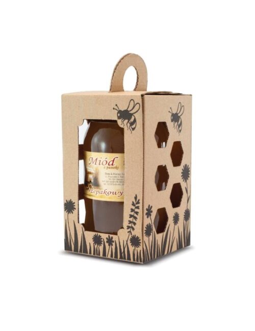 Dekoračný kartón na pohár medu 720 – 900 ml – vzor P18A Dekoračné balenia Dekoračné balenia