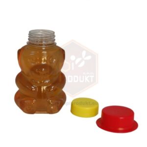 Macko s klobúkom na 350g medu, plast Obalový materiál Obalový materiál