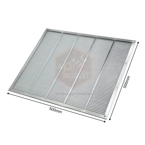 Materská mriežka BEE US pozinkovaná 500x500mm, s okrajmi Materské mriežky Materské mriežky
