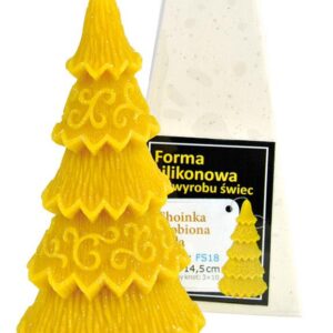 Vianočný stromček  zdobený, malý Silikónové formy Silikónové formy