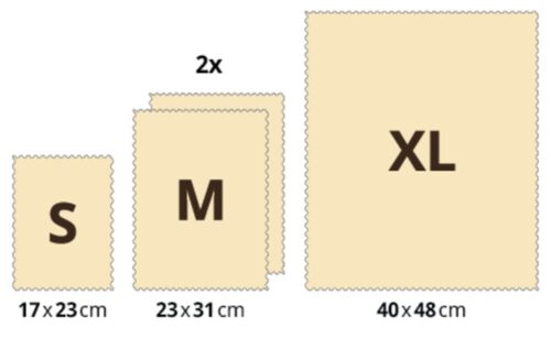 Voskové obrúsky – Multipack, XL/M/M/S Obalový materiál Obalový materiál