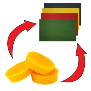 Výmena 1 kg vosku za 1 kg farebných medzistienok Medzistienky Medzistienky