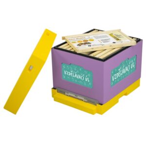 Vzdlávací úľ so sadou 12 rámikov s výukovými doskami – česká verzia Úle z polystyrénu Úle